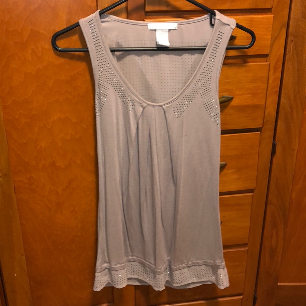 Taupe with bling tank by Design History